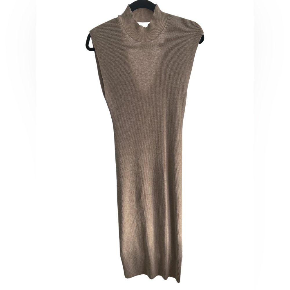 Wilfred Ribbed Knit Dress in Cream